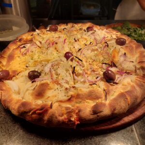 Pizza Chica Fugazzeta Rellena con jamón