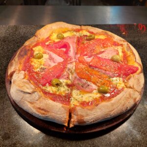Pizza Chica Jamón y Morrones