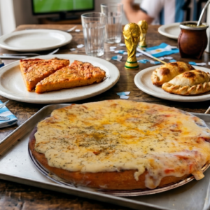 Pizza Gde. Muzzarella + 2 Faina + 2 Empanadas