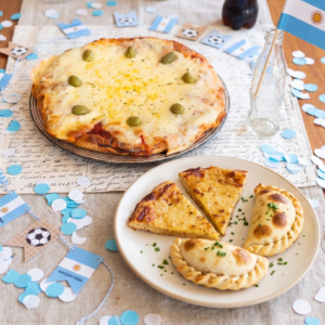 Pizza Gde Muzzarella + 2 Faina + 2 Empanadas