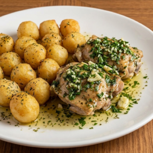Pollo a la Provenzal  con guarnición