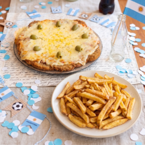 Pizzanesa de Muzzarella P/2 o 3 con Fritas