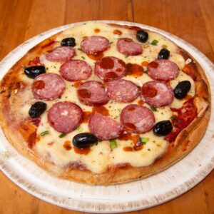 Pizza Ch. Atómica (picante)