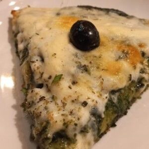 Porción de Espinaca c/salsa blanca (vegetariana)