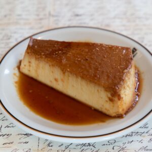 Flan casero con caramelo