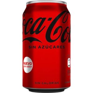 Lata Coca Cola sin azúcar