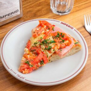 Porción de Napolitana con jamón