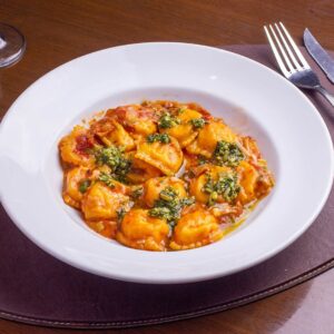 Ravioles de calabaza y queso