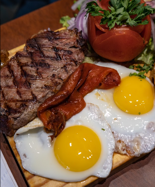 BIFE DE CHORIZO con guarnición