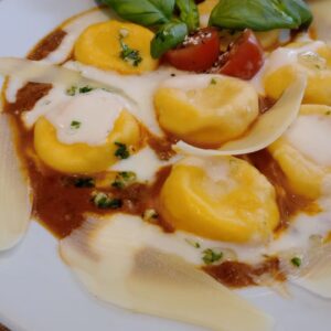 Sorrentinos de jamón y queso
